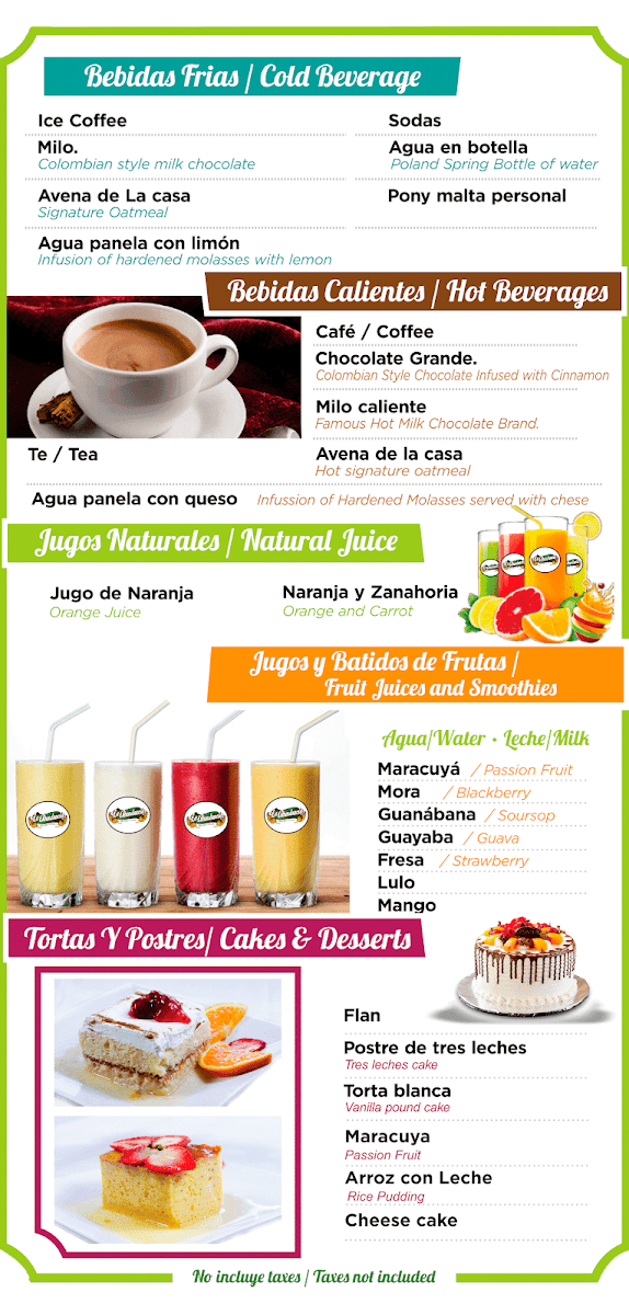 La Abundancia Bakery & Restaurant Menu - Image 6